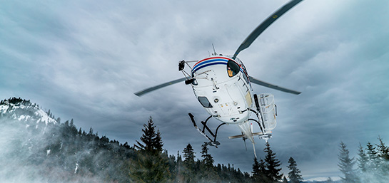 Coste de rescate en pista de esquí sin seguro