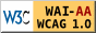 Level AA Conformance Icon, of the W3C-WAI Accessibility Guidelines for Web 1.0 Content